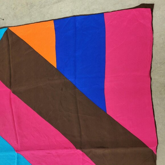 YSL, multi color silk, 35" x 35" scarf - Picture 6 of 6